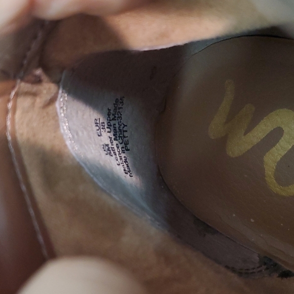 Sam Edelman Petty Green Womens Suede Heels Boots shoes sz 8 - Picture 13 of 13